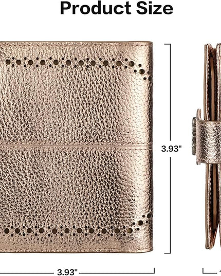 Lavemi Womens Leather Wallet Small Compact RFID Blocking Credit Card Case Purse with Zipper Pocket | Small, Compact, RFID Blocking, Zipper Pocket, Small, Compact