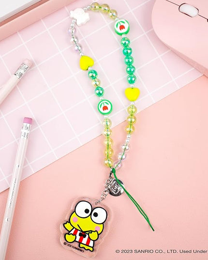 iFace Hello Kitty and Friends Beaded Wristlet Universal Phone Charm Strap - Cute Wrist Chain Lanyard Aesthetic Decor Strap for Cell Phone Camera Keys AirPods Keychains