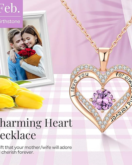 18K Rose Gold Necklaces for Women Birthday Gifts for Women Jewelry for Women Birthday Gifts for Wife Girlfriend Daughter Wife Birthday Gifts for Anniversary Mothers Day Christmas Valentines Gifts