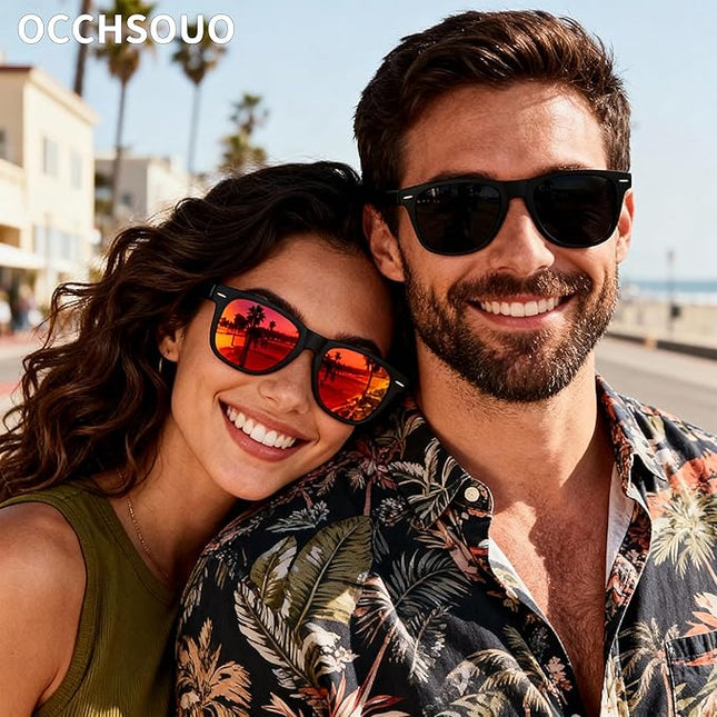 Polarized Sunglasses Womens Men - Sun glasses Fashion Trendy Driving Fishing UV Blocking UV400 Protection