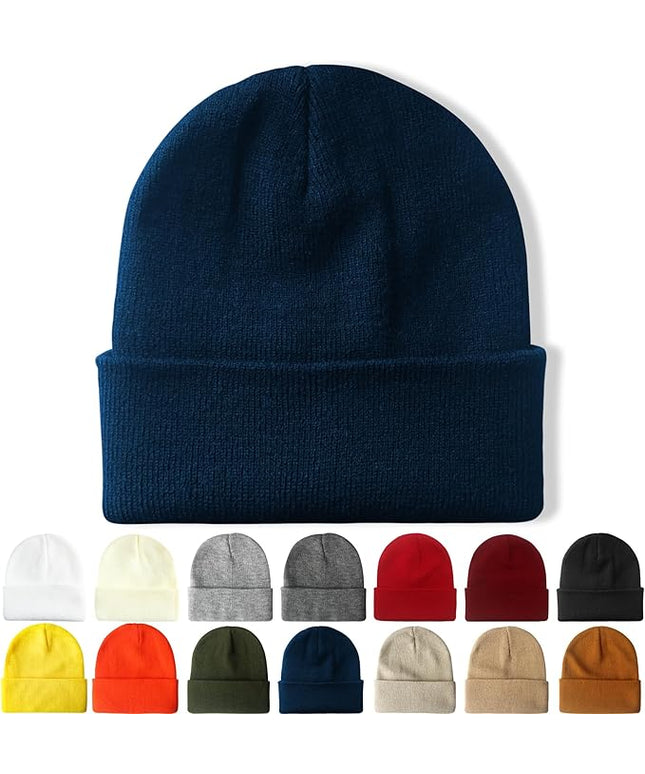 NPQQUAN Beanie for Men Women Winter Hats for Mens Beanie Cuffed Knit Beanies Skull Cap