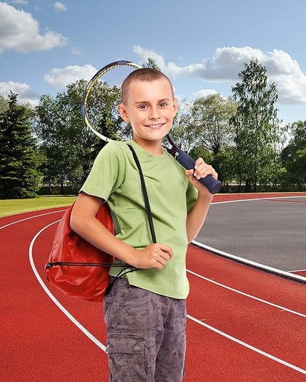 KUUQA 80Pcs Red Drawstring Backpack Bag Sack Drawstring Bags Bulk String Bags Storage Bags for Sport Gym Traveling