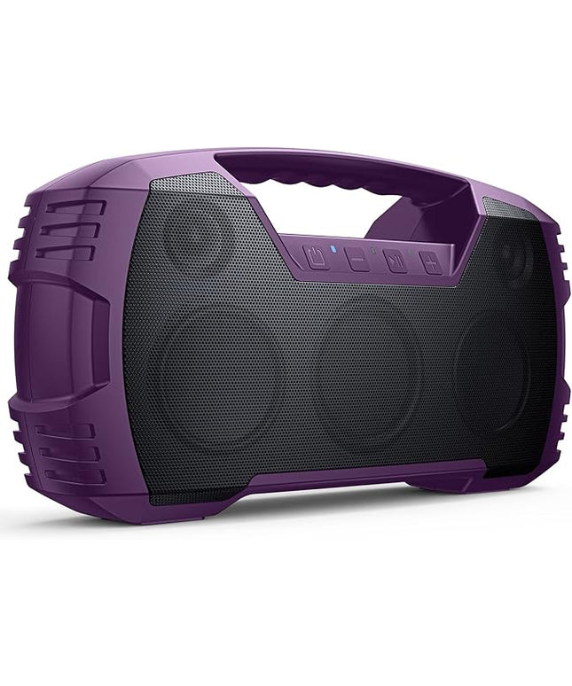 Houl Zallee IPX7 Waterproof Bluetooth Speaker, 40W Portable Wireless Speakers, 32H Playtime, Stereo Loud Sound, Deep Bass, with Handle, Bluetooth 5.0, Built-in Mic, for Party/Pool/Camping/Gifts