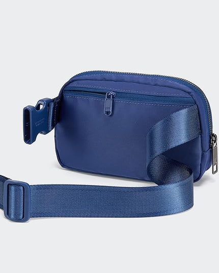 Pander Cross Body Fanny Pack for Women, Fashion Waist Packs, Crossbody Bags, Belt Bag with Adjustable Strap (Blue Perennial).