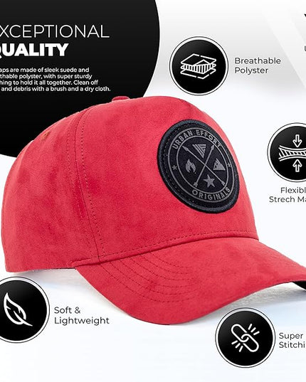 Urban Effort Mesh Back Cap - for Men and Women Baseball Hat 5-Panel Trucker Hat - Great Snapback Closure for Hunting & Hiking