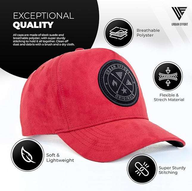 Urban Effort Mesh Back Cap - for Men and Women Baseball Hat 5-Panel Trucker Hat - Great Snapback Closure for Hunting & Hiking
