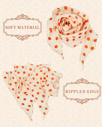 Chiffon Scarf for Women, Removable Flower Neck Scarf Light Soft Fashion Rose Scarves Versatile Headband or Hair Band