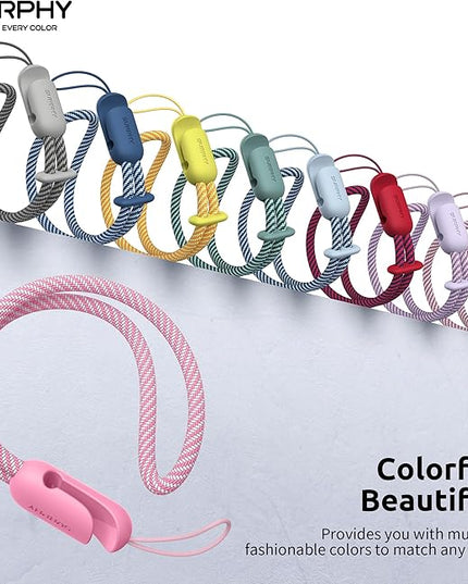 SURPHY 2 Pack Phone Lanyard for Cellphone Case, Phone Wrist Strap for Case, Cellphone Strap with 2-Color Braided, Charm Wrist Lanyard for Women, Cellphone Wrist Lanyard for Women, Rose Pink & Lilac