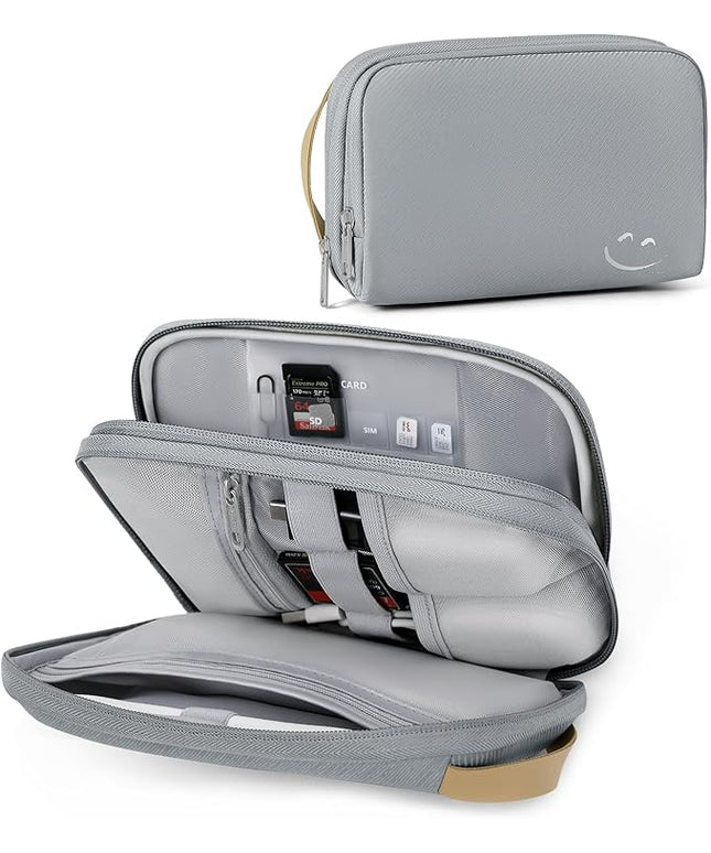 Travelkin Travel Cord Organizer, Electronic Organizer Travel Case, Cable Organizer Bag For Cords,Chargers Phone, Sd Card,Usbs