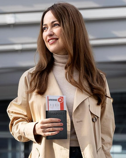HIFA Leather Passport Holder, Handmade Passport Cover with Card and Ticket Slot - Genuine Leather, Elegant Design, Easy Access - Passport Case, Passport Wallet, Passport Holder
