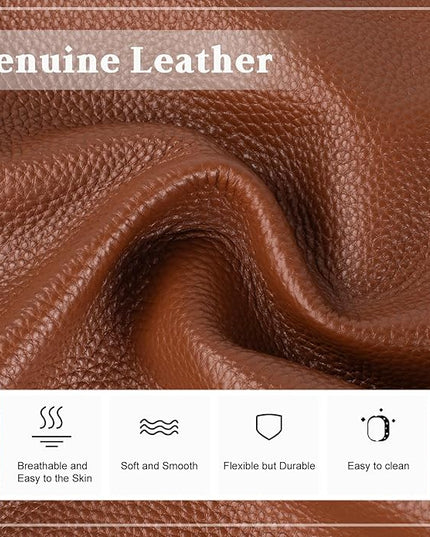 befen Genuine Leather Small Crossbody Bags for Women, Multi Pocket Cell Phone Crossbody Purse with RFID Blocking Card Slots