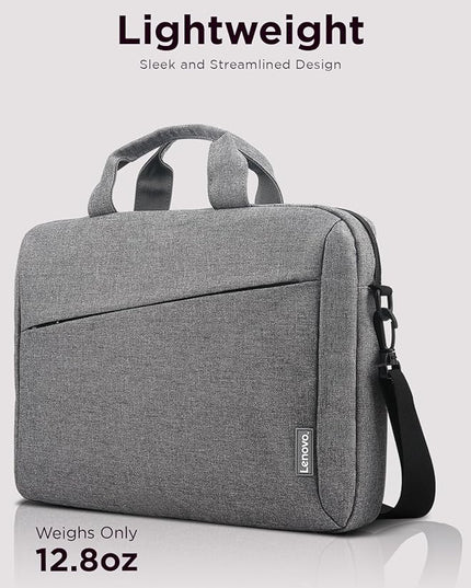 Lenovo Laptop Carrying Case T210, 15.6-Inch Laptop and Tablet, Sleek Design, Durable and Water-Repellent Fabric, Business Casual or School, GX40Q17231 Casual Toploader - Grey