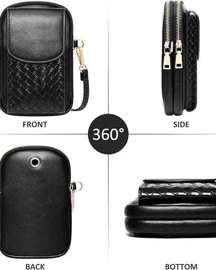 KUKOO Small Crossbody Bag Cell Phone Purse Wallet with Credit Card Slots for Women