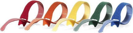 VELCRO Brand ONE-WRAP Ties | Cable Management, Wires & Cords | Self Gripping Cable Ties, Reusable | 5 Ct - 8" x 1/2" | Multi-color