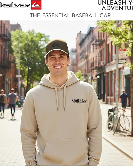 Quiksilver Men's Premium Cotton Adjustable Snap Back Logo Baseball Cap
