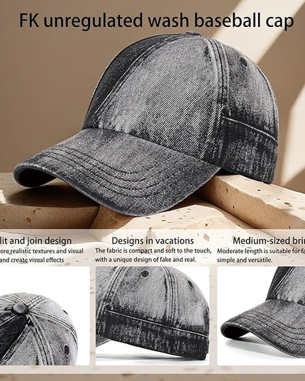 Trendy Unisex Graffiti Baseball Cap, Adjustable Cotton Baseball Cap for Men & Women, Athletic Streetwear Hat