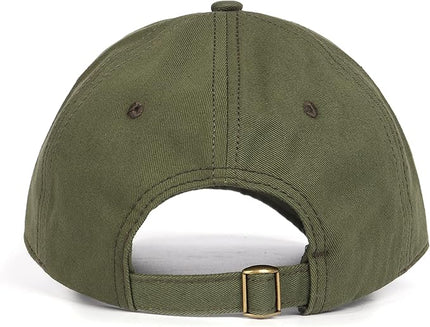 Zylioo XL XXL Oversize Baseball Cap, 100% Cotton Adjustable Dad Hat for Big Heads 23.5"-25.5", Soft Crown Large Size Cap