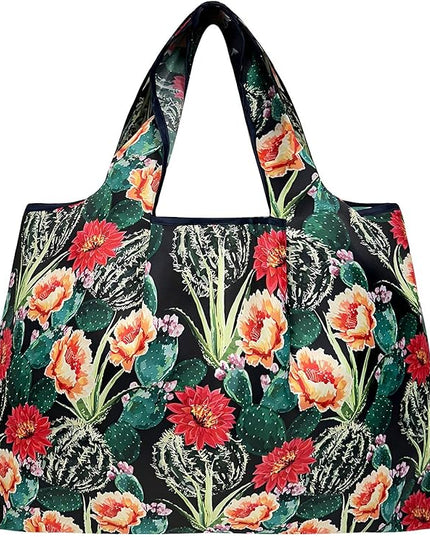 allydrew Large Foldable Tote Nylon Reusable Grocery Bags