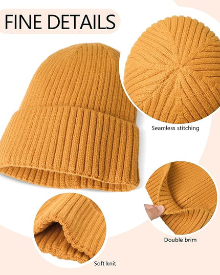 HiRui Knit Beanie for Men Women Kids, Winter Hats Warm Classic Daily Skull Caps
