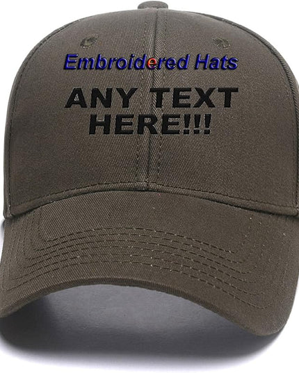 Custom Embroidered Hats Your Own Text Curved Bill Hip Hop Snapback Baseball Hats