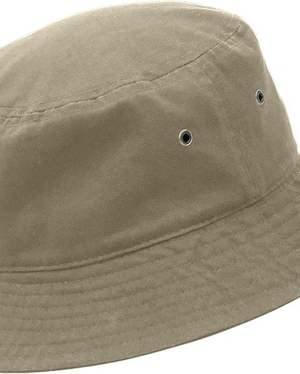 Utmost Bucket Hat 100% Cotton & Denim Lightweight Packable Outdoor Summer Beach Fishing Sun Hat(S/M, 1pc Khaki)