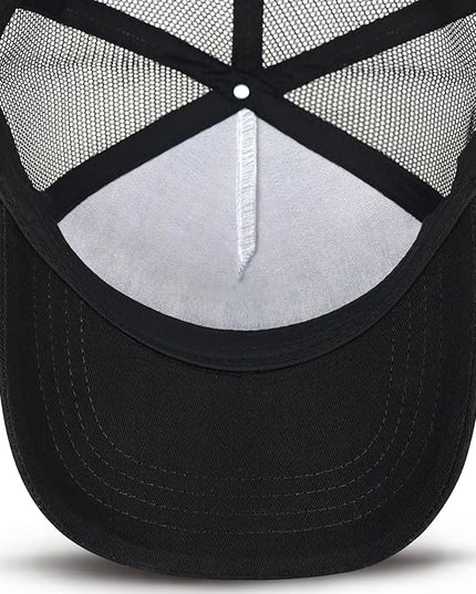 Animal Trucker Hats Leather Pattern Adjustable Snapback Mesh Animal Baseball Cap for Men