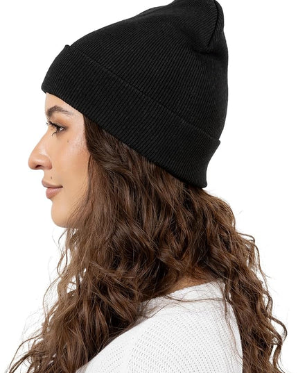 12 Pack Winter Beanie Hats for Men Women, Warm Cozy Knitted Cuffed Skull Cap, Wholesale