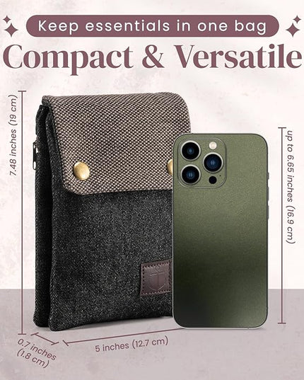 katloo Small Crossbody Cellphone Purse Bag With Shoulder Strap, Travel Pouch Women Passport Phone Holder Wristlet Wallet