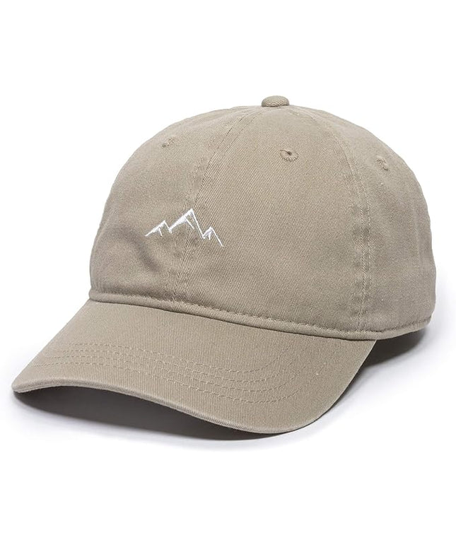 Outdoor Cap -Adult Mountain Dad Hat-Unstructured Soft Cotton