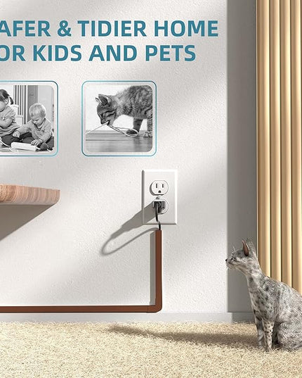 Wire Hider, 157in Delamu Cord Hider Wall, Paintable Wire Covers for Cords, TV Cable Hider Wall Kit, Cable Covers Raceway, Cable Management Hide TV Cords for Wall Mount TV, 10XL15.7 W0.95 H0.55in Brown