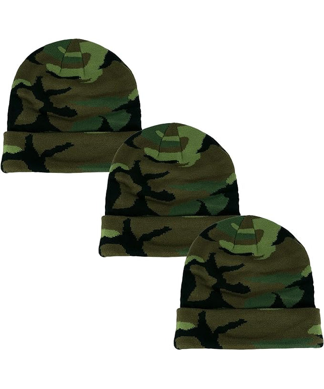 Gelante Unisex Beanie Cap Knitted Warm Solid Color
