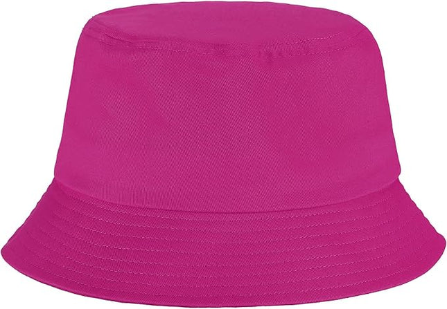 Umeepar Unisex Cotton Packable Bucket Hat Sun Hat Plain Colors for Men Women