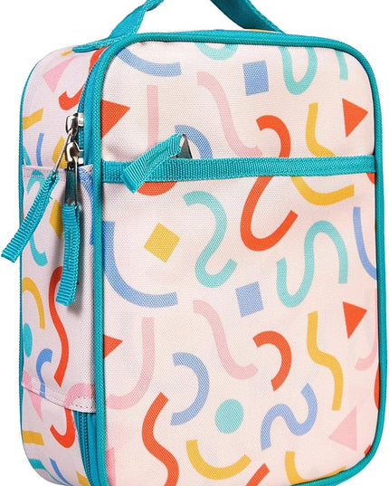 Wildkin ECO rPET Insulated Original Lunch Bag – Durable, Stylish, Ideal for School & Travel - Confetti Peach