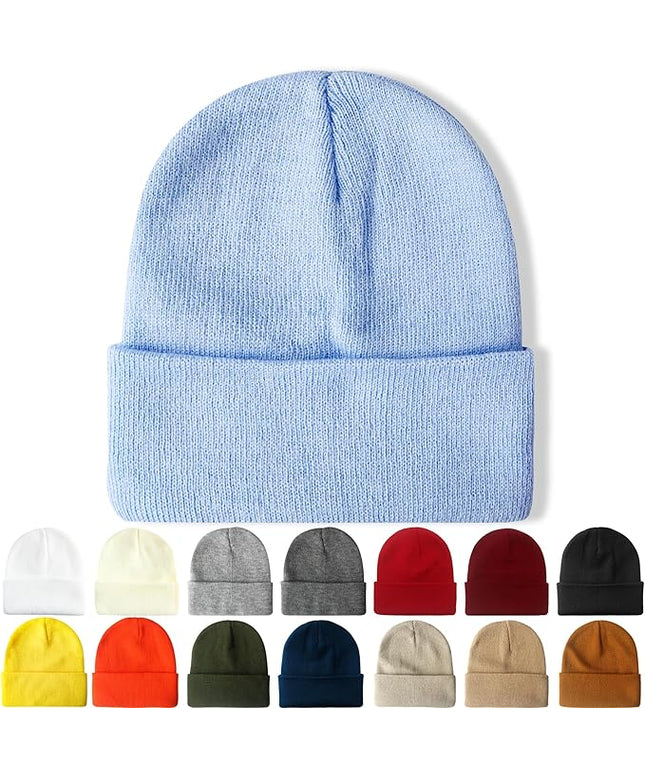 NPQQUAN Beanie for Men Women Winter Hats for Mens Beanie Cuffed Knit Beanies Skull Cap