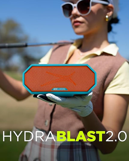 Altec Lansing - Portable Bluetooth Speaker HYDRABLAST 2.0, Waterproof IP67, 20W Output Power, Magnetic Bluetooth Speaker (Miami Dolphins)