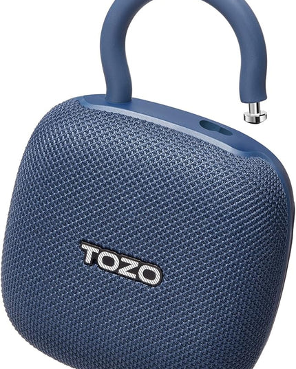 TOZO PE1 Portable Bluetooth Speakers with Adjustable Carabiner, Mini Bluetooth Wireless Shower Speaker with IPX8 Waterproof, 32H Playtime Punchy Bass Audio Speaker for Home, Outdoor and Travel, Blue