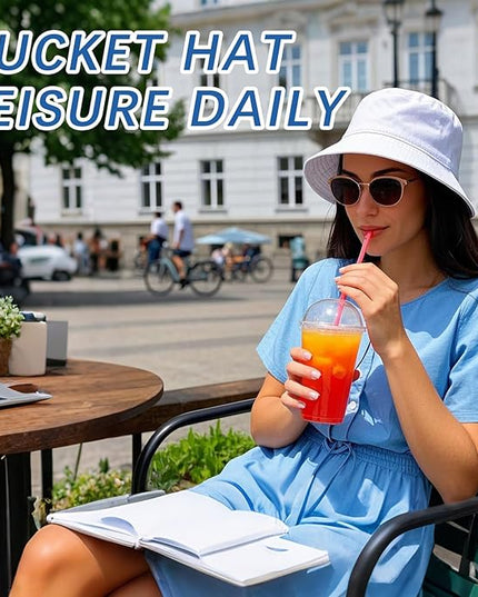 DASSNANE Sublimated Bucket Hats Bulk Solid Color DIY Blank Hat Bucket Hats for Men, Women and Adults