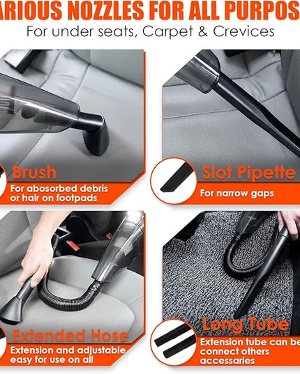 Viewsun 20PCS Car Cleaning Kit, Car Interior Detailing Kit with High Power Handheld Vacuum, Auto Detailing Drill Brush Set, Cleaning Gel, Complete Car Wash Kit Supplies for Deep Cleaning