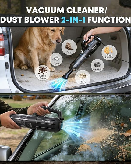 Car Cleaning kit, Car Interior Detailing kit with 10000pa Car Vacuum Cleaner, Detailing Brush Set, Wheel Brush, Windshield Cleaner Tool, Complete Auto Accessories for Men, Women