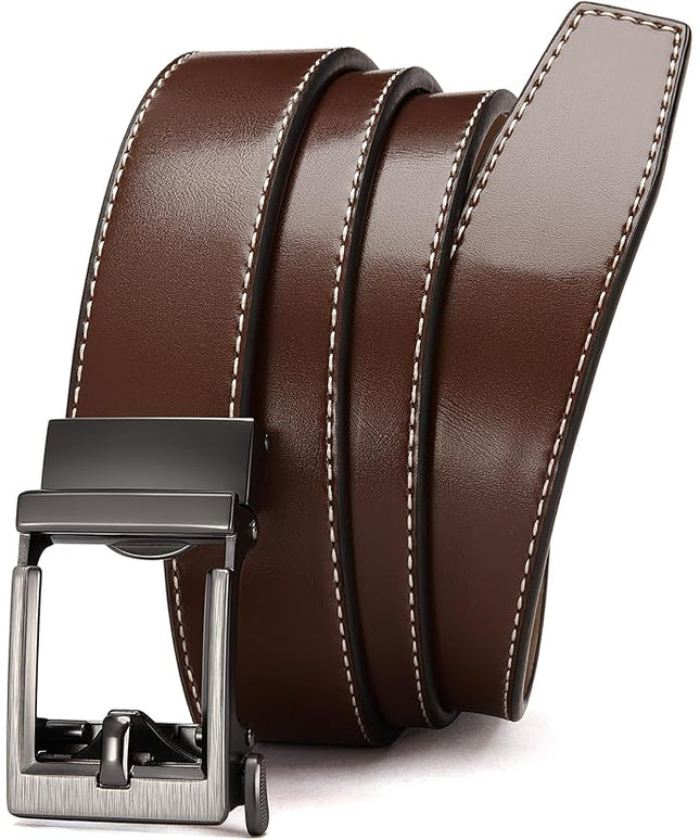 CHAOREN Leather Ratchet Belt Men - Mens Belts Casual Accessories for Every Occasion (35mm)