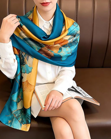 Silk Scarf Mulberry Silk Fashion Scarves Long Lightweight Shawl Wrap …