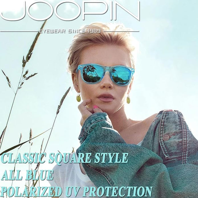 Joopin Square Sunglasses Polarized UV Protection Trendy Designer Sun Glasses Men Women
