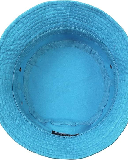 Falari Men Women Unisex Cotton Bucket Hat 100% Cotton Packable for Travel Fishing Hunting Summer Camp