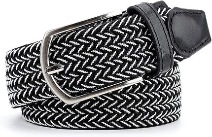 Braided Canvas Woven Elastic Stretch Belts for Men/Women/Junior with Multicolored