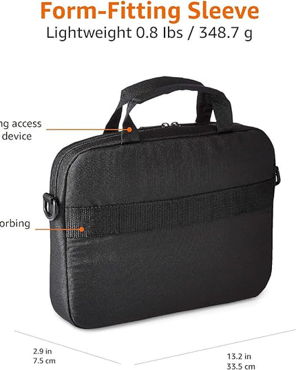 Amazon Basics Laptop Carrying Case Shoulder Strap, 10-pack, 11.6 inch, Black
