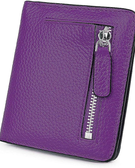 AINIMOER Small Leather Wallet for Women, Ladies Credit Card Holder RFID Blocking Women's Mini Bifold Pocket Purse