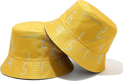 Mashiaoyi Unisex Print Double-Side-Wear Reversible Bucket Hat