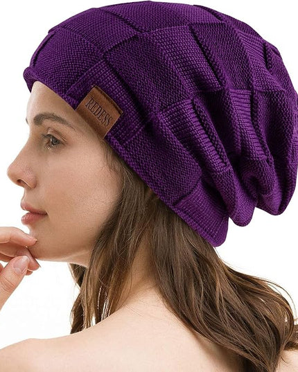 REDESS Beanie Hat for Men and Women Winter Warm Hats Knit Slouchy Thick Skull Cap