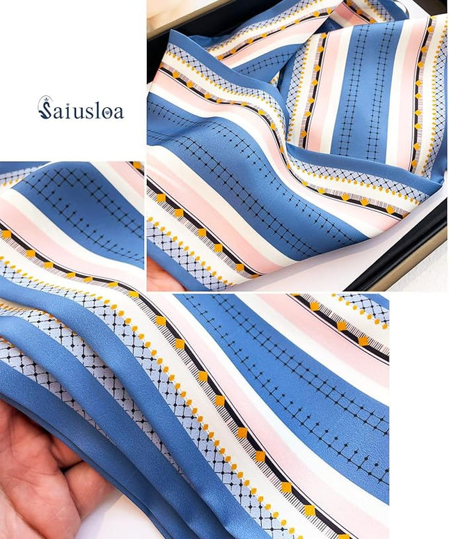 Purse Scarf For Handbags Head Scarves For Women's Hair Bags Scarfs Long Skinny Scarves Fashion Silky