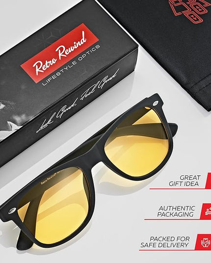 Retro Rewind Polarized Sunglasses for Men and Women - UV Protection Classic Sun Glasses